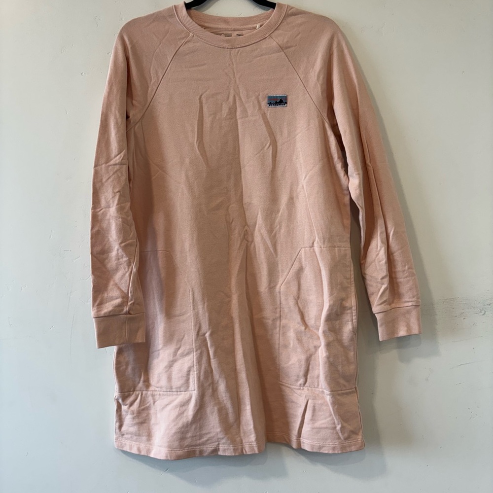 Patagonia Women’s Pink Small Regenerative Organic Certified Cotton Shirt Dress
